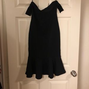 Off the shoulder knit dress